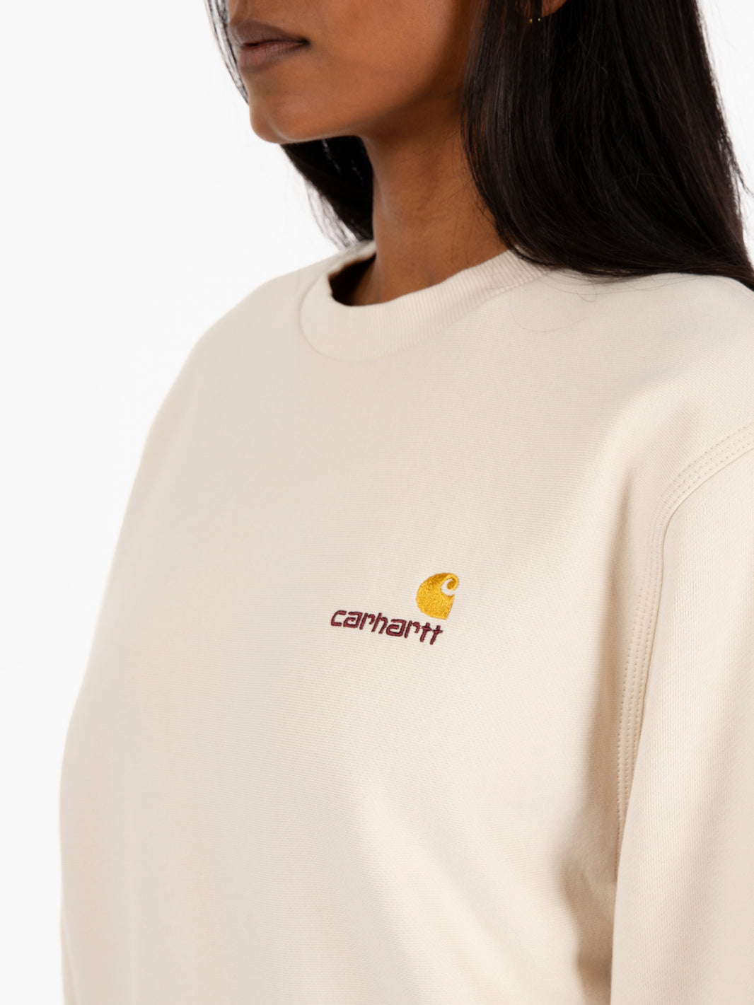 W' American Script Sweat Moonbeam