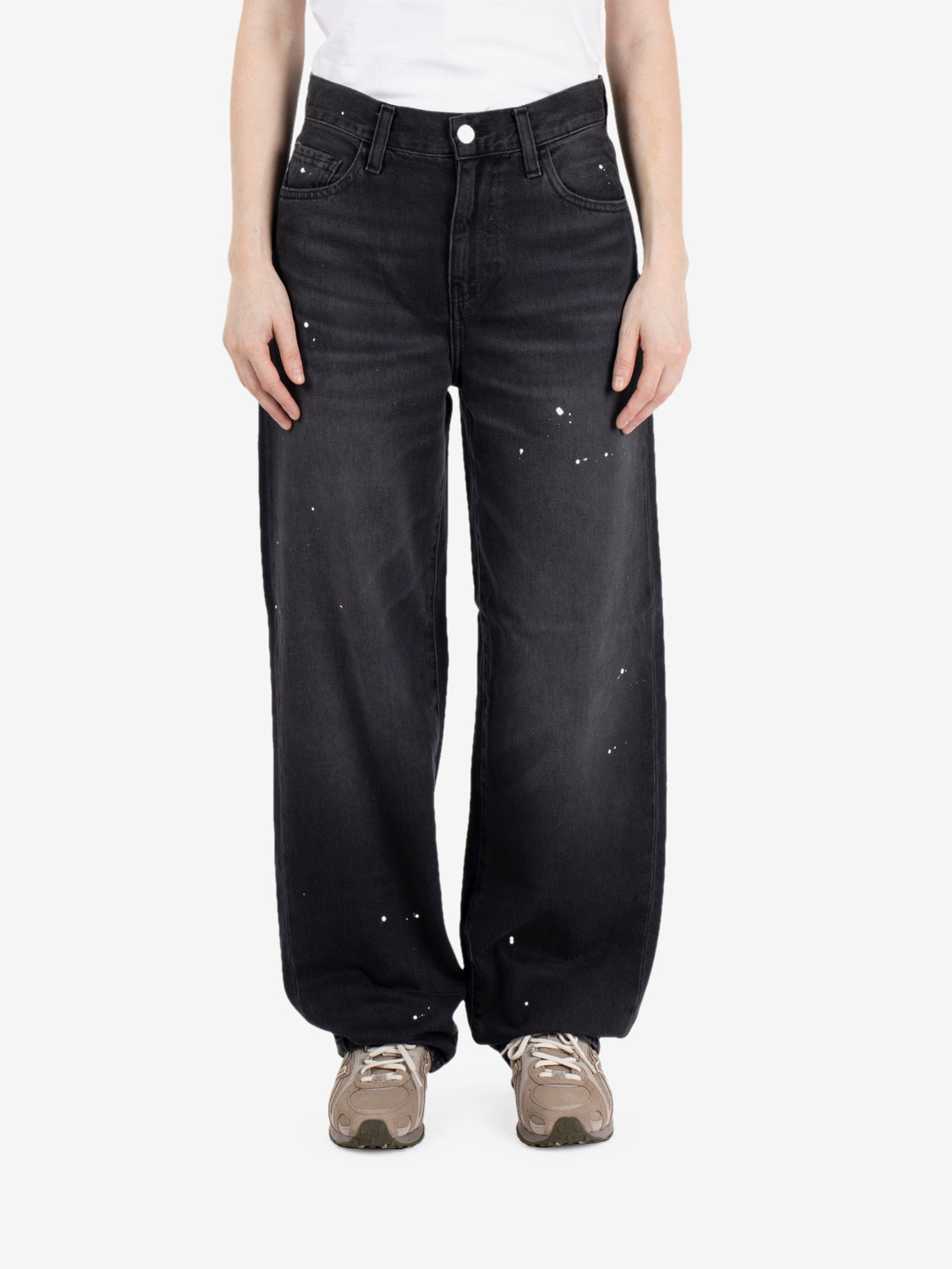 W' Arin Pant black destroy wash