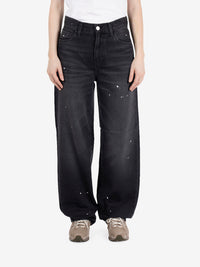 W' Arin Pant black destroy wash