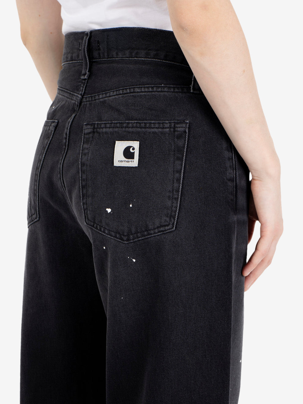 W' Arin Pant black destroy wash