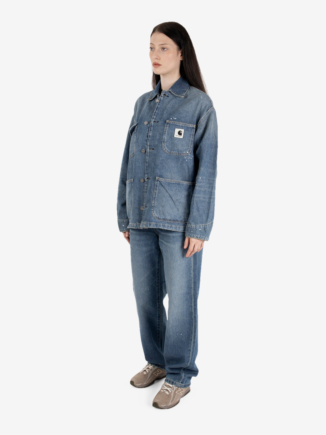 W' Arin Pant blue destroy wash