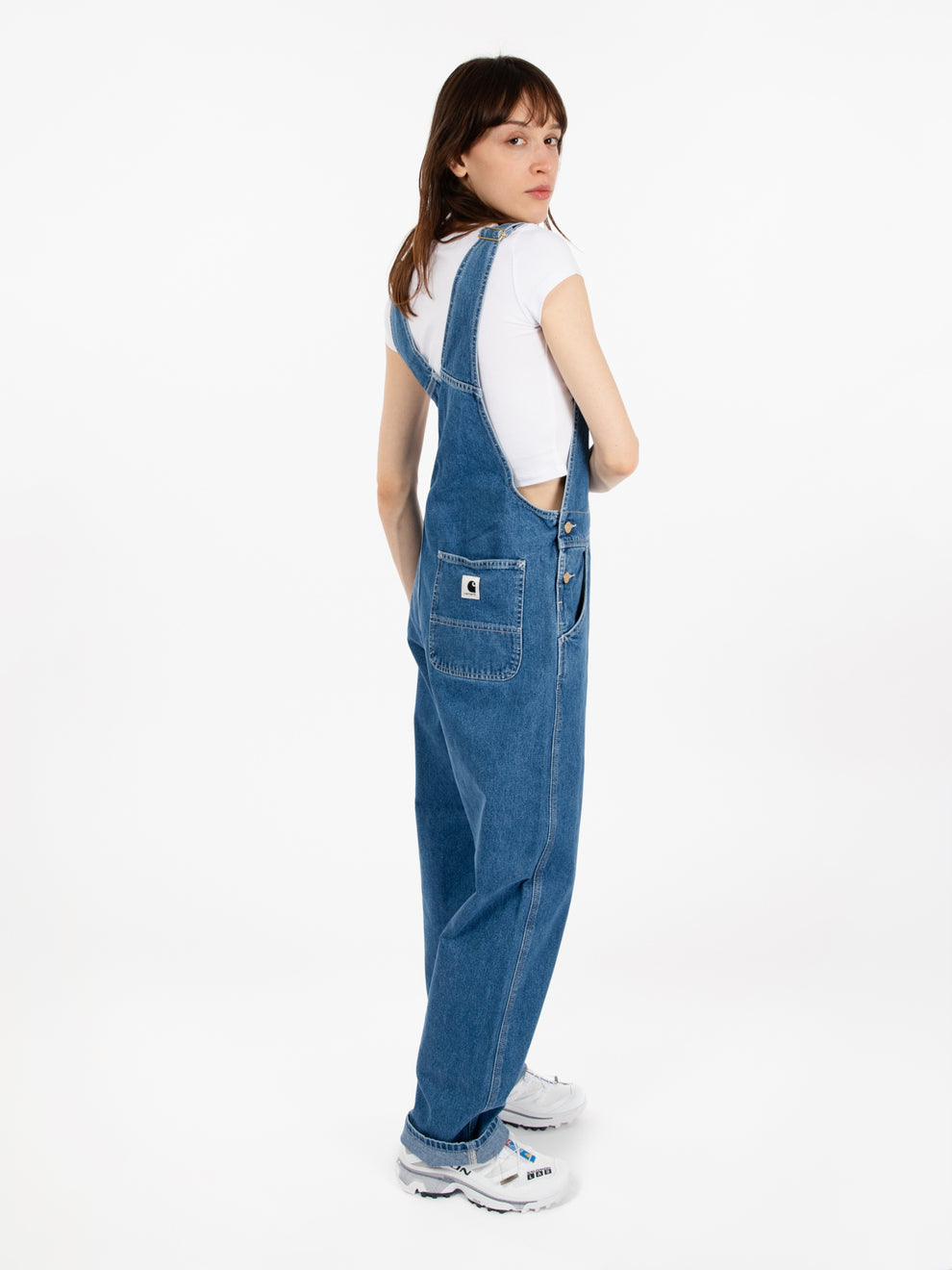 W' Bib Overall straight blue