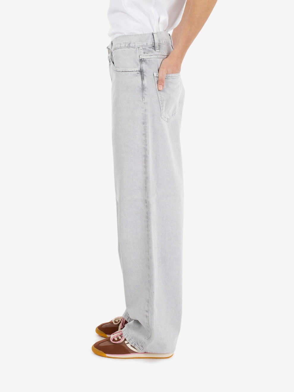 W' Brandon Pant Black chalk wash