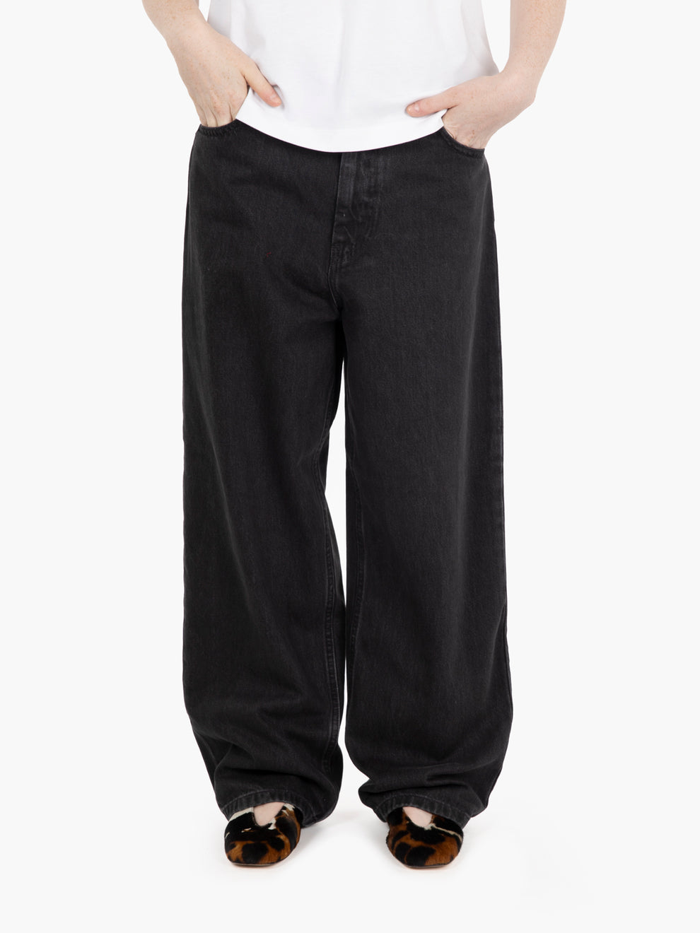 W' Brandon Pant black stone washed 