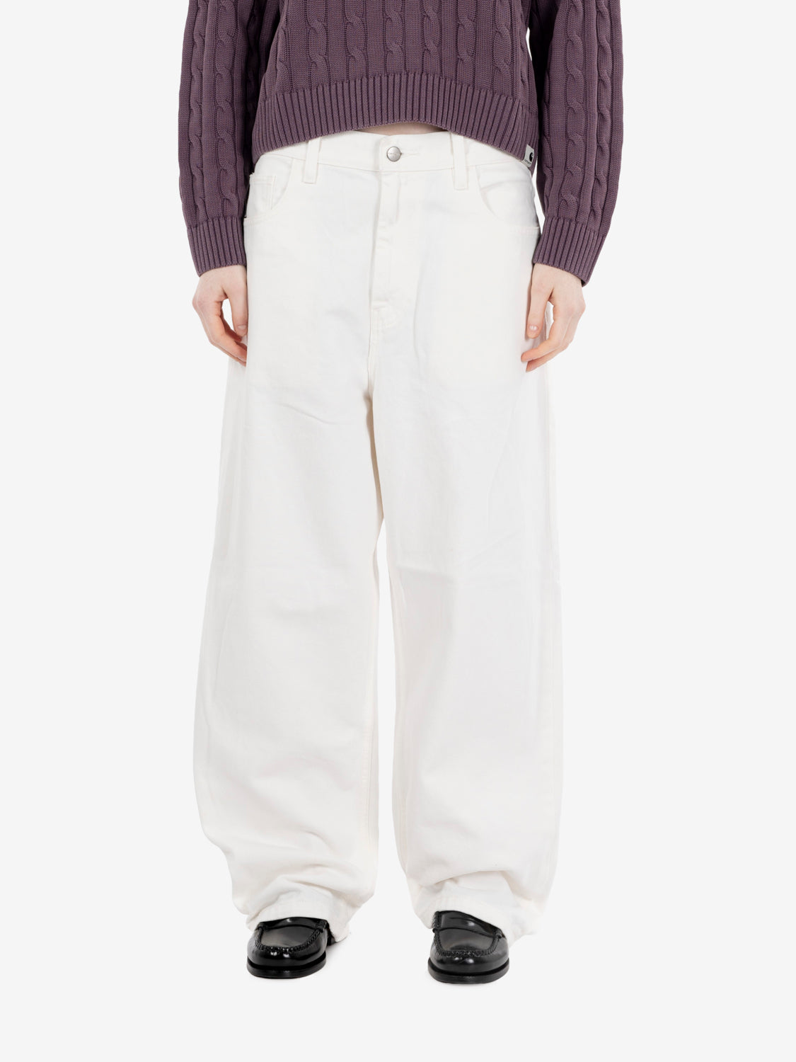 W' Brandon Pant white rinsed