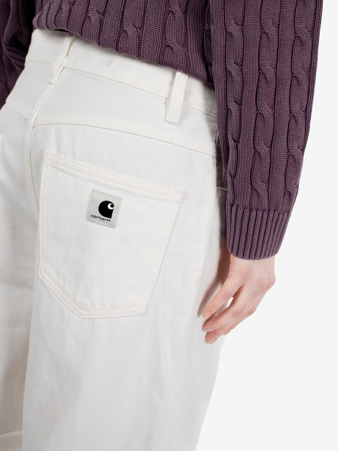 W' Brandon Pant white rinsed