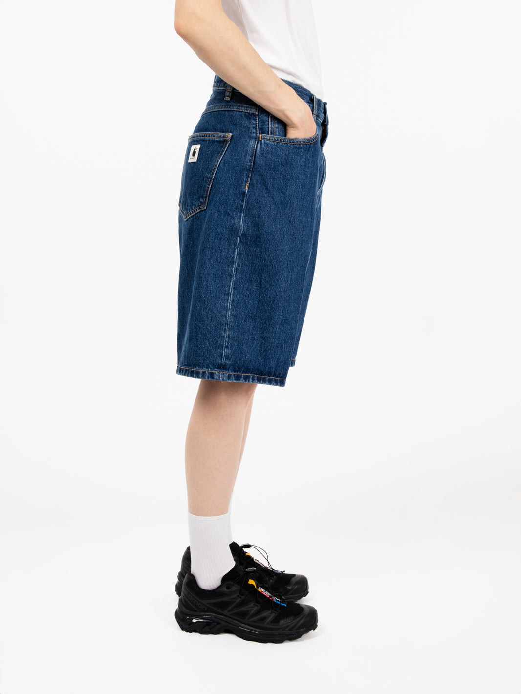 W' Brandon Short blue stone washed