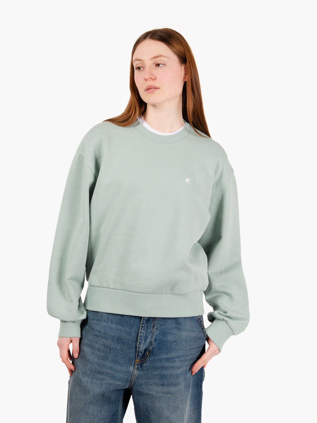 W Casey Sweatshirt Frosted Green / Silver 