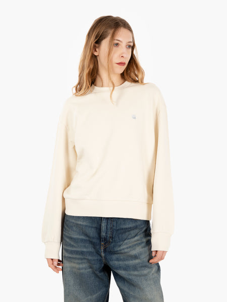 W' Casey sweatshirt natural / silver