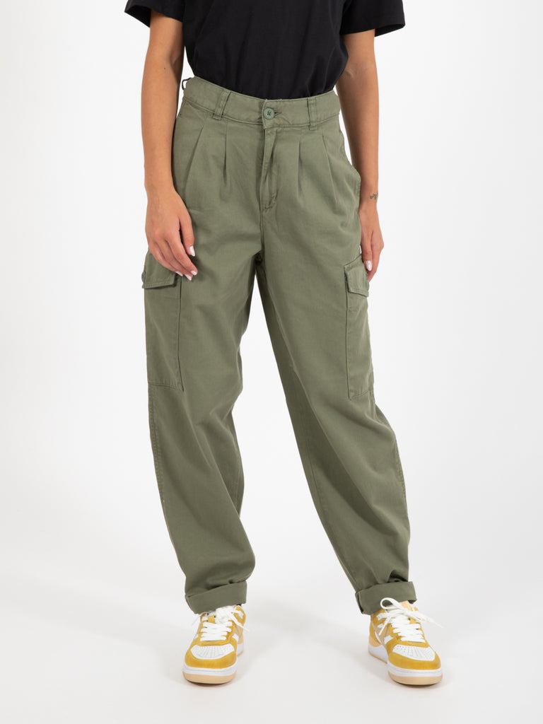 Carhartt WIP COLLINS PANT - Cargo trousers - dollar green/green