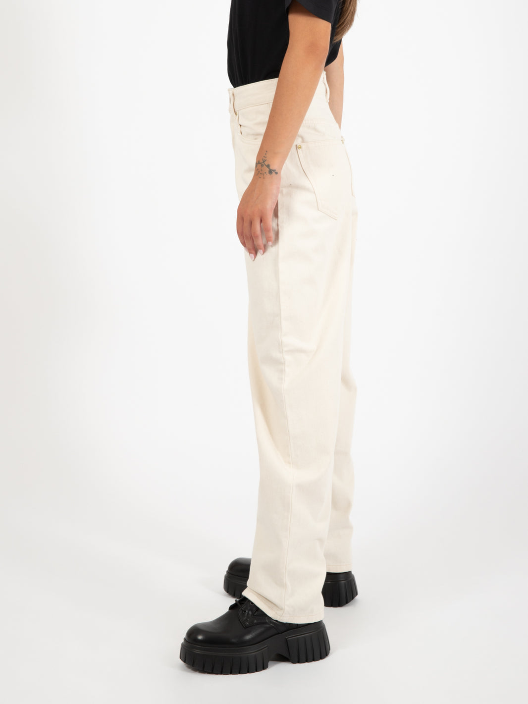 W' Derby Pant Natural Rinsed