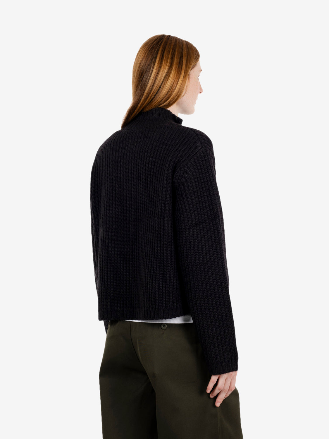 W' DETROIT HALF ZIP SWEATER BLACK I037036.89XX.03