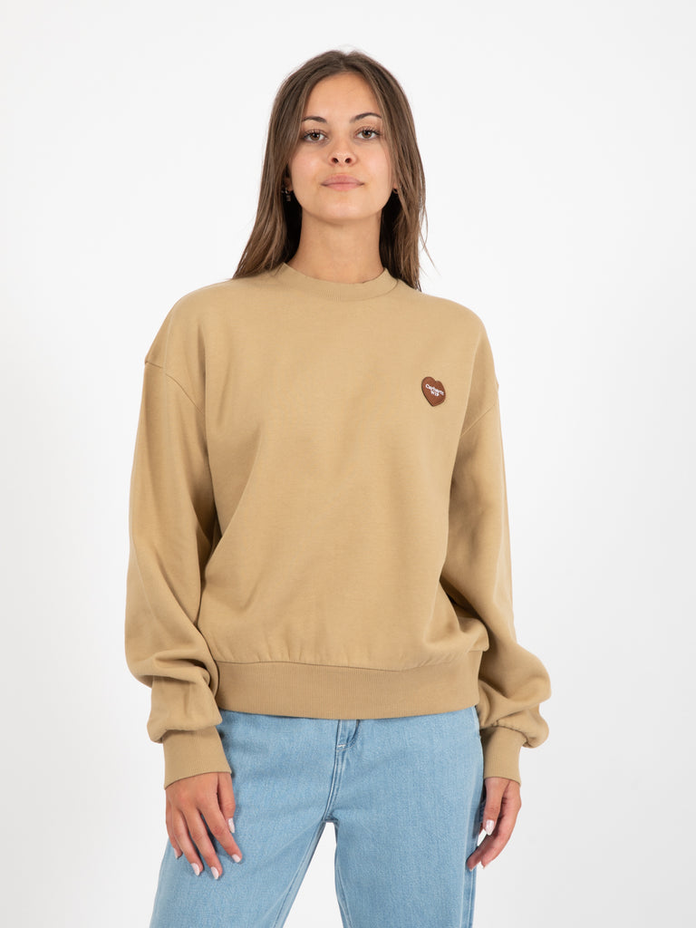 Carhartt WIP - W' heart patch sweat dusty h brown