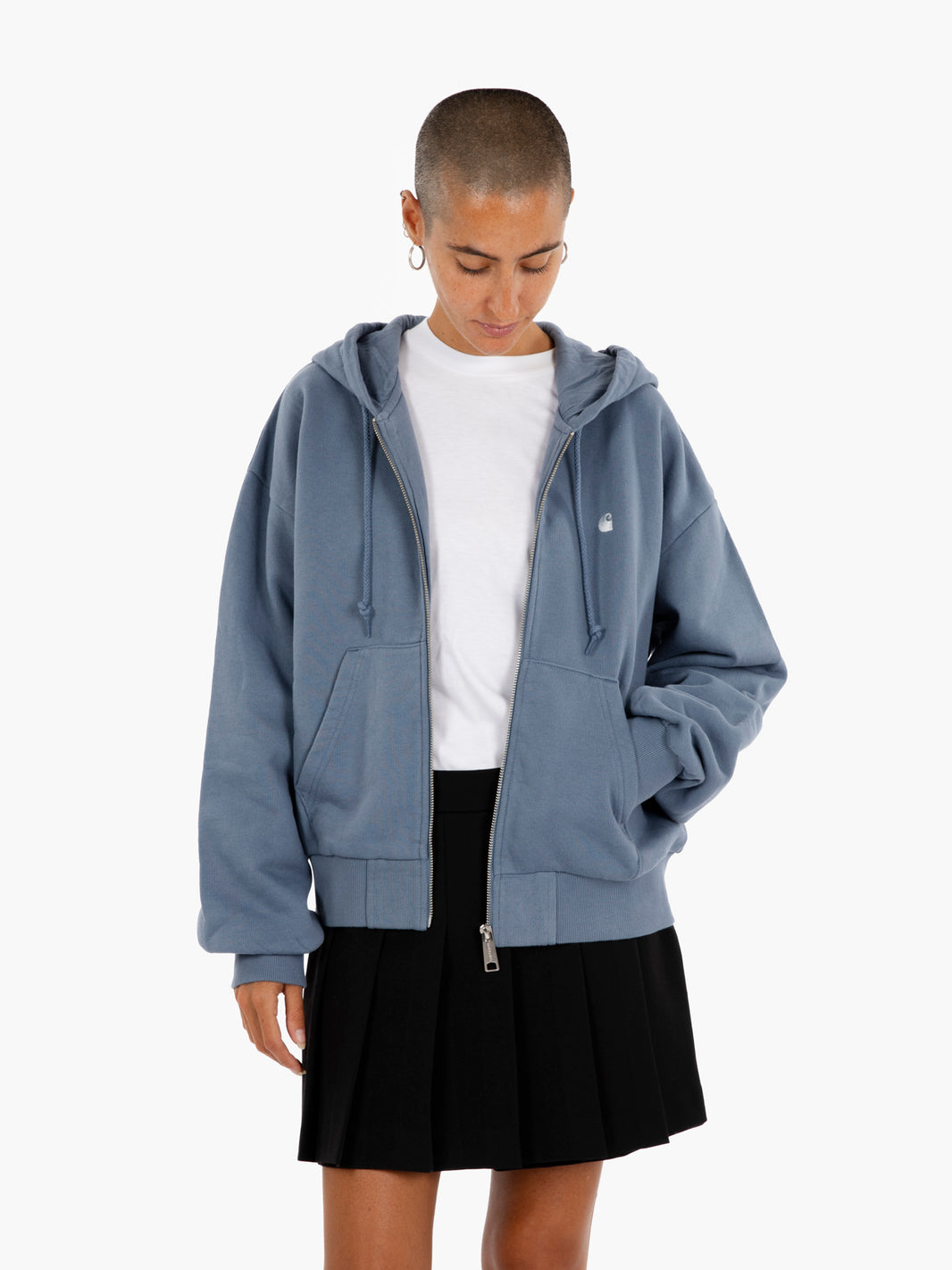 W' Hooded Casey jacket angelite / silver