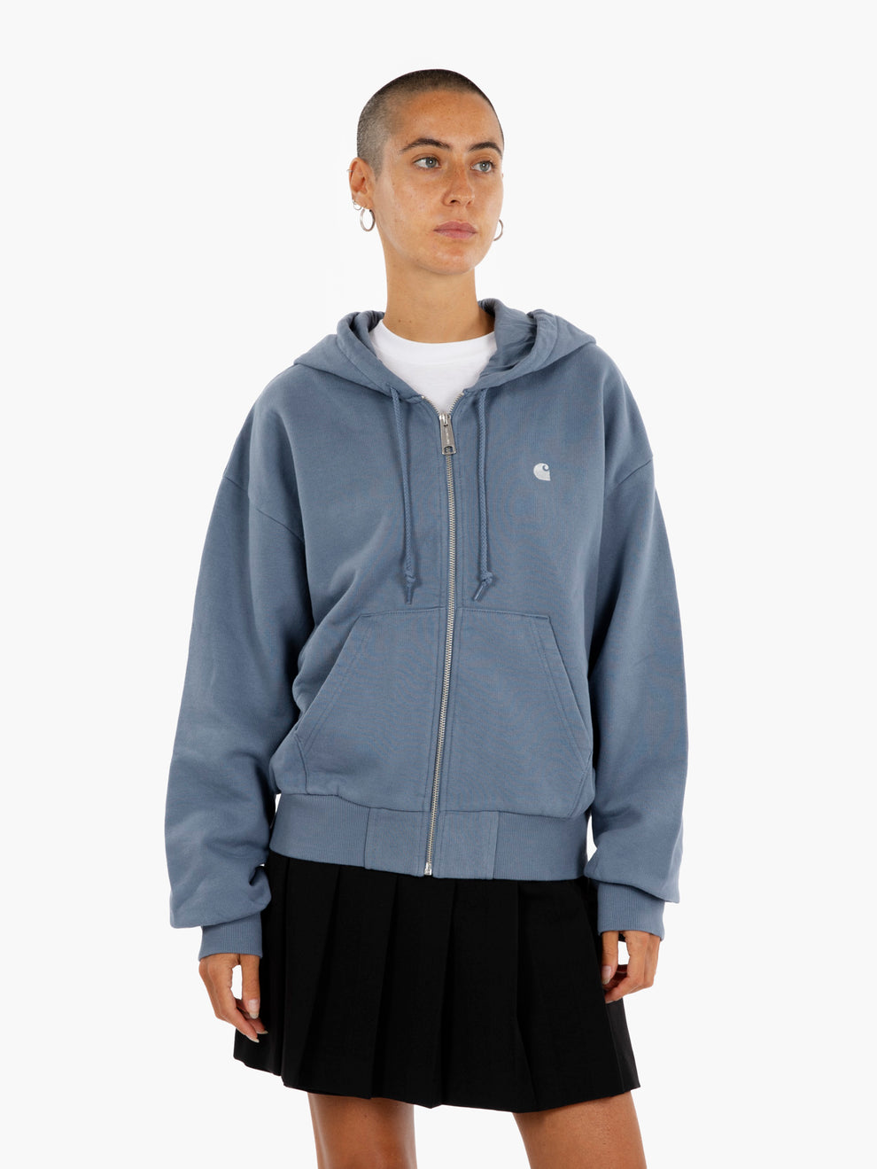 W' Hooded Casey jacket angelite / silver