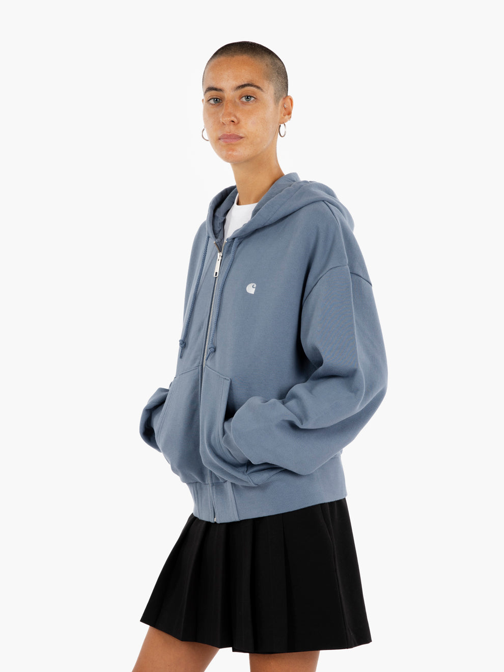 W' Hooded Casey jacket angelite / silver