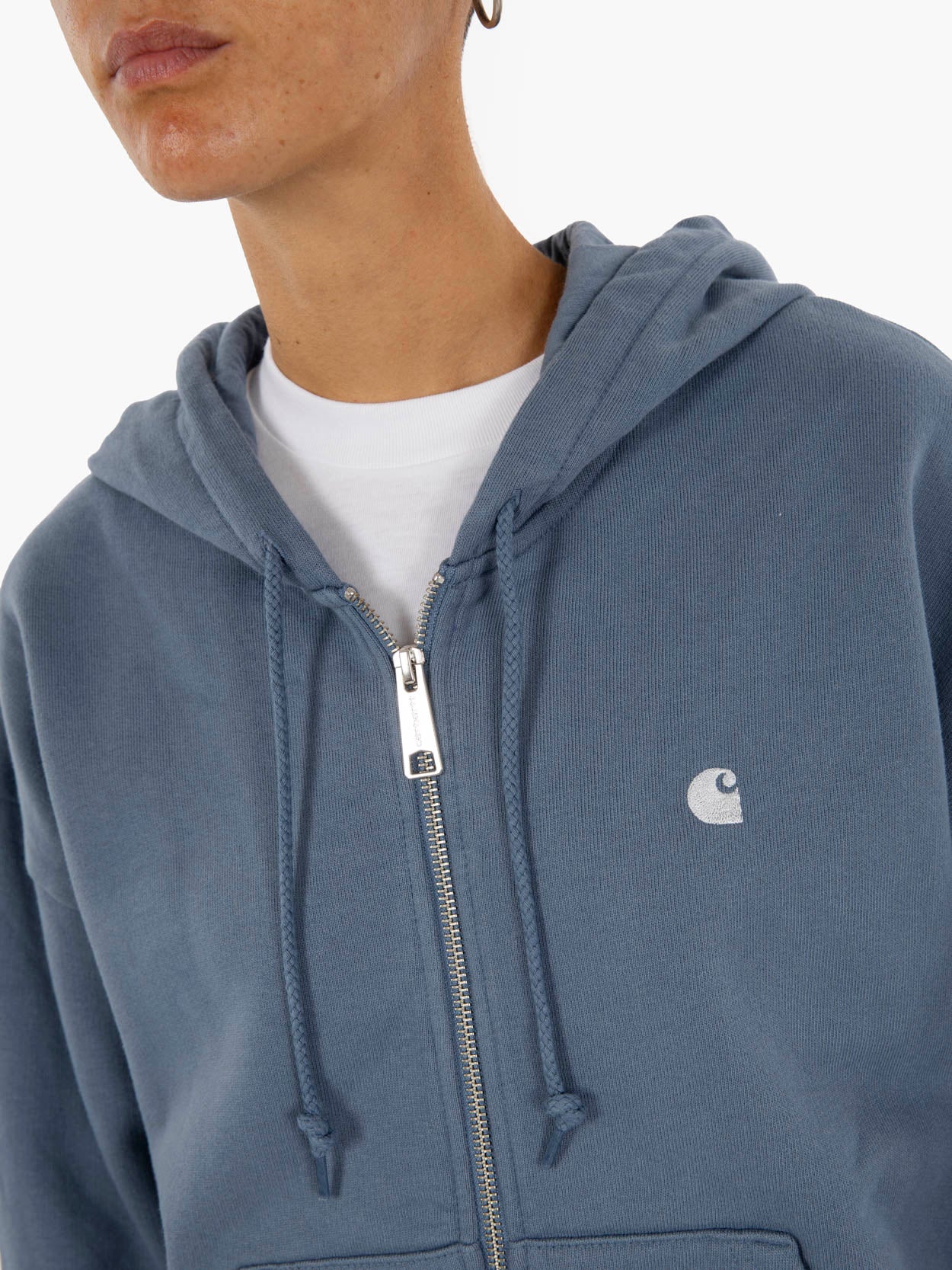 W' Hooded Casey jacket angelite / silver