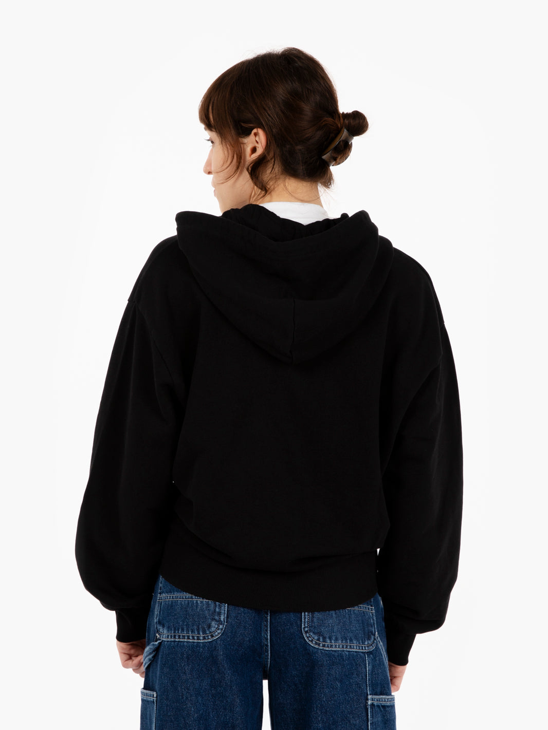 W' hooded casey jacket black / silver