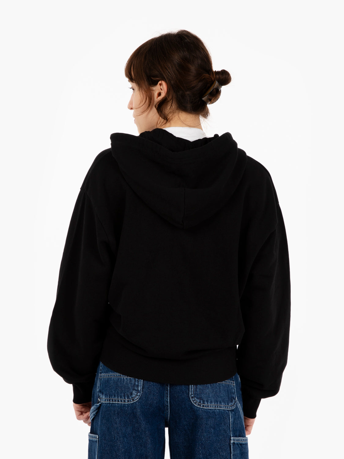 W' hooded casey jacket black / silver