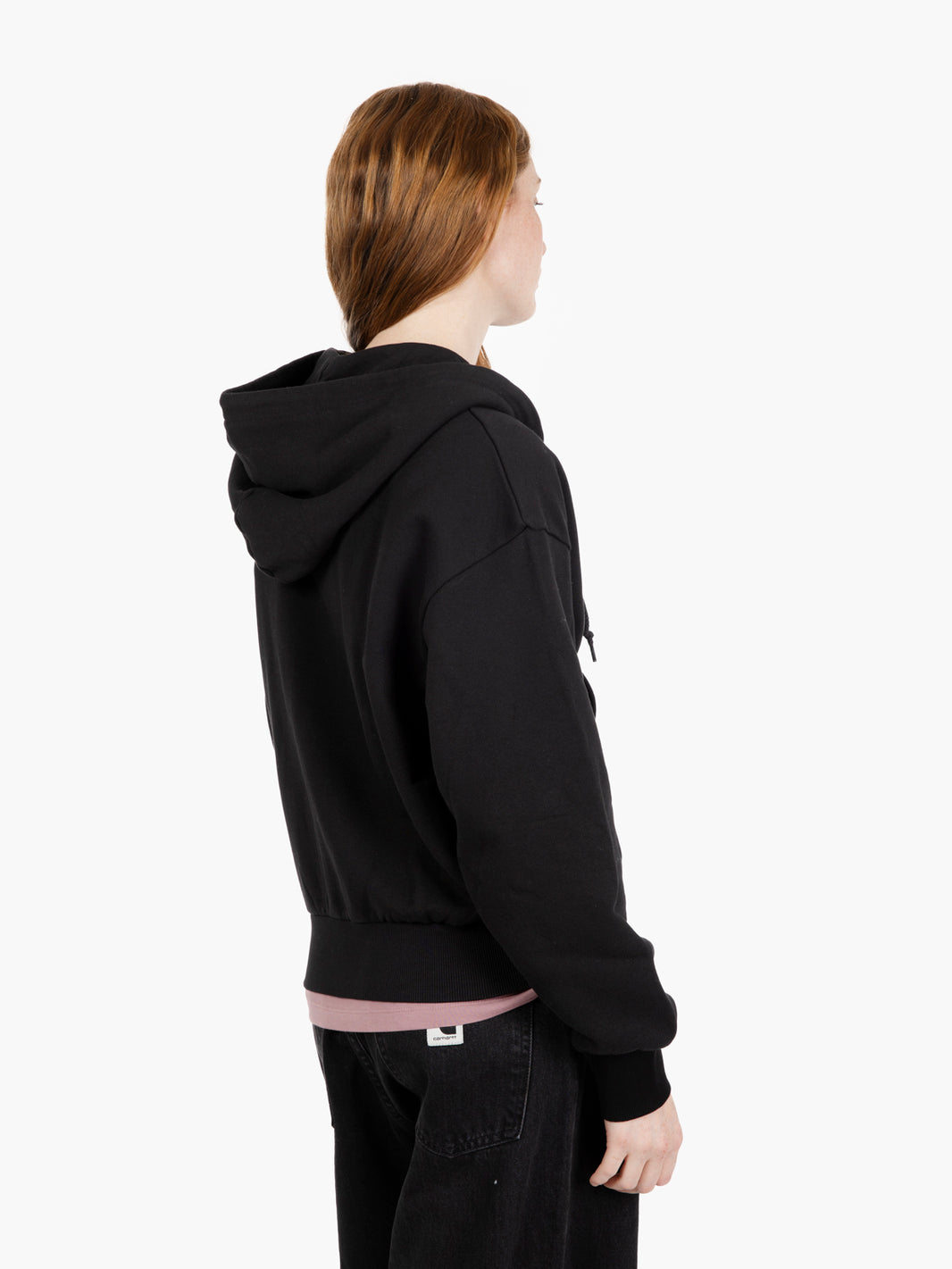 W' hooded casey jacket black / silver 