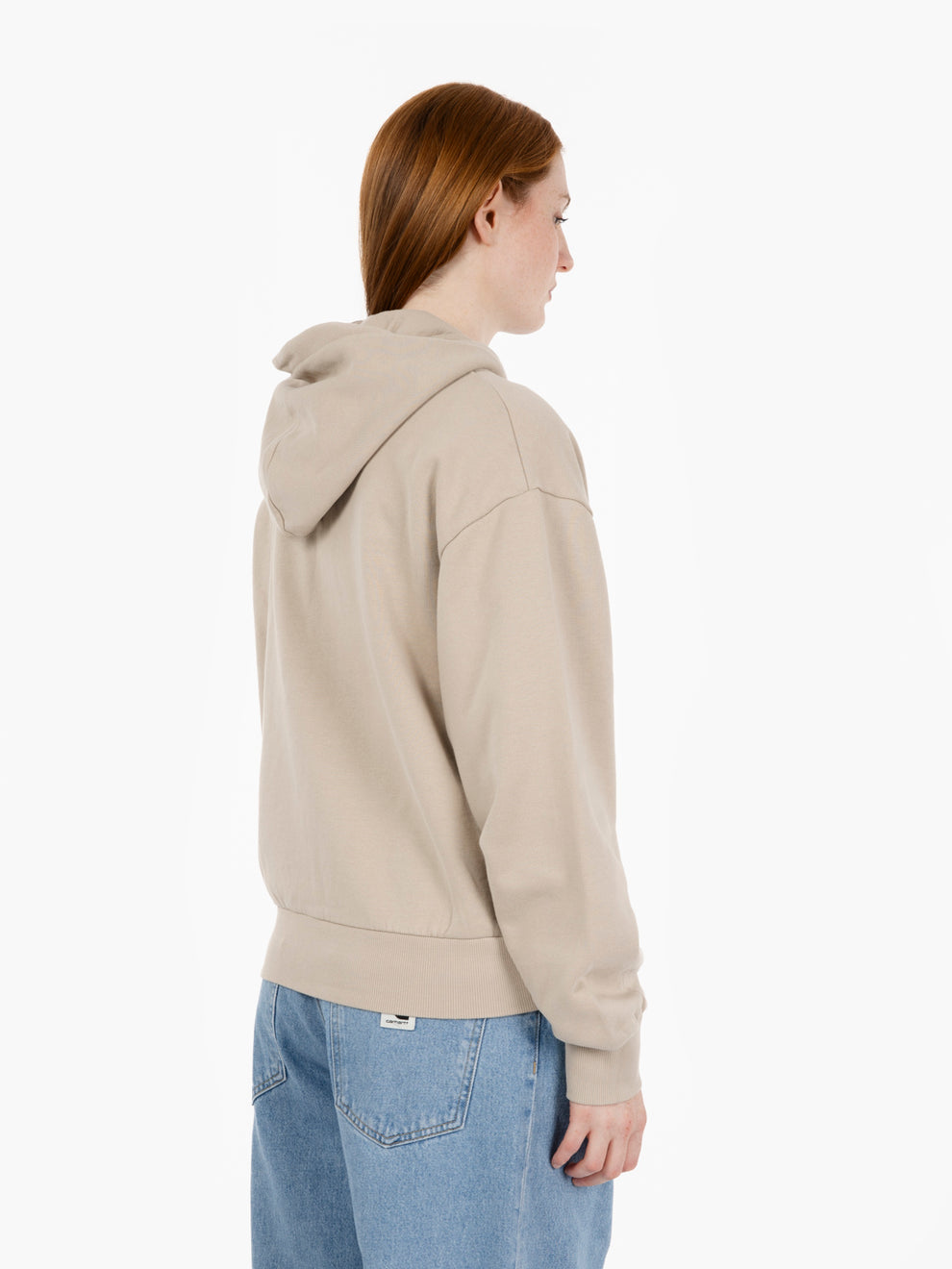 W' Hooded Casey jacket fleur de sel / silver