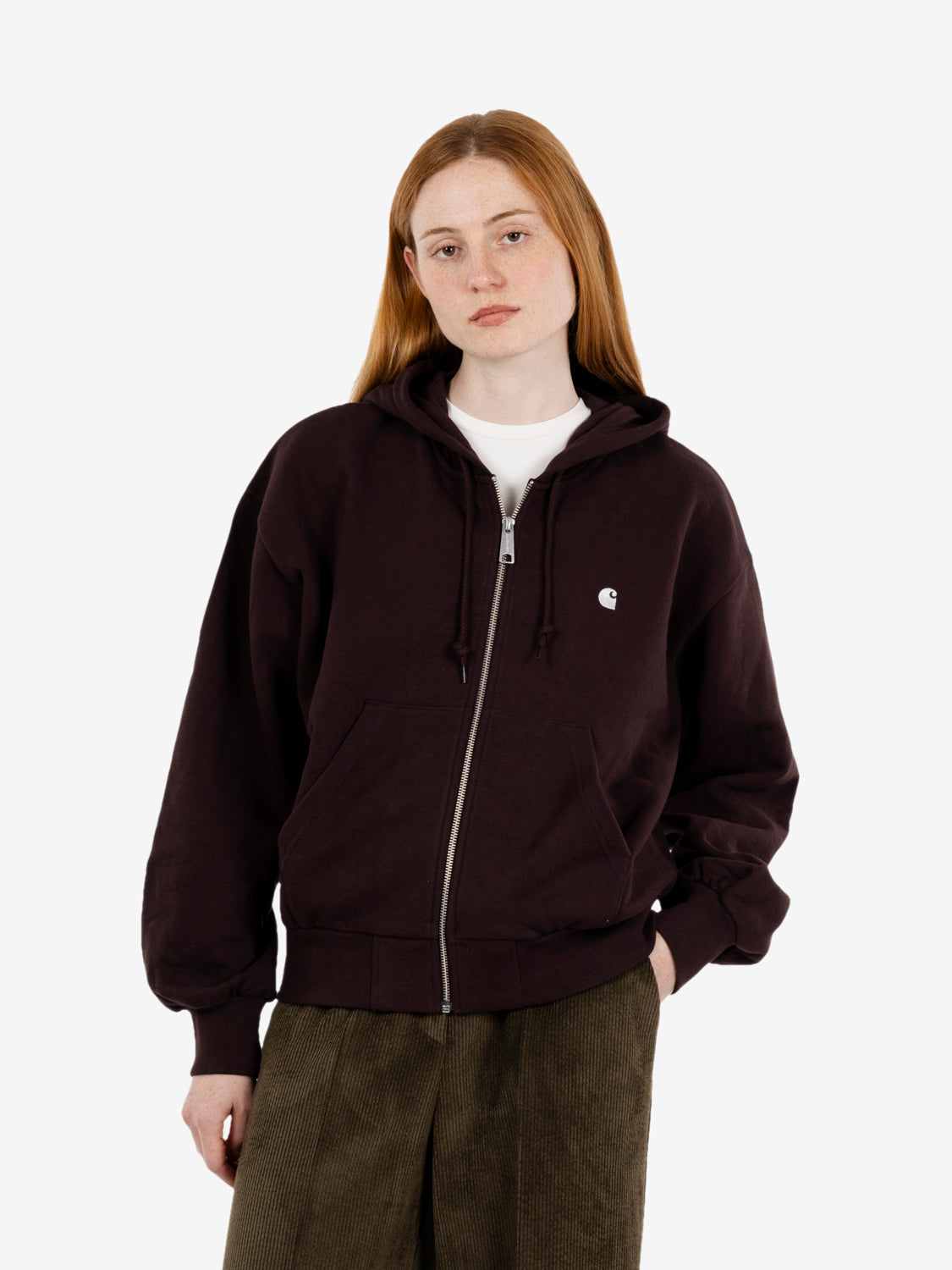 W' Hooded Casey jacket palisander / silver