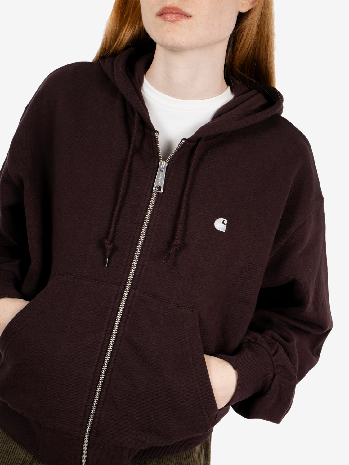 W' Hooded Casey jacket palisander / silver