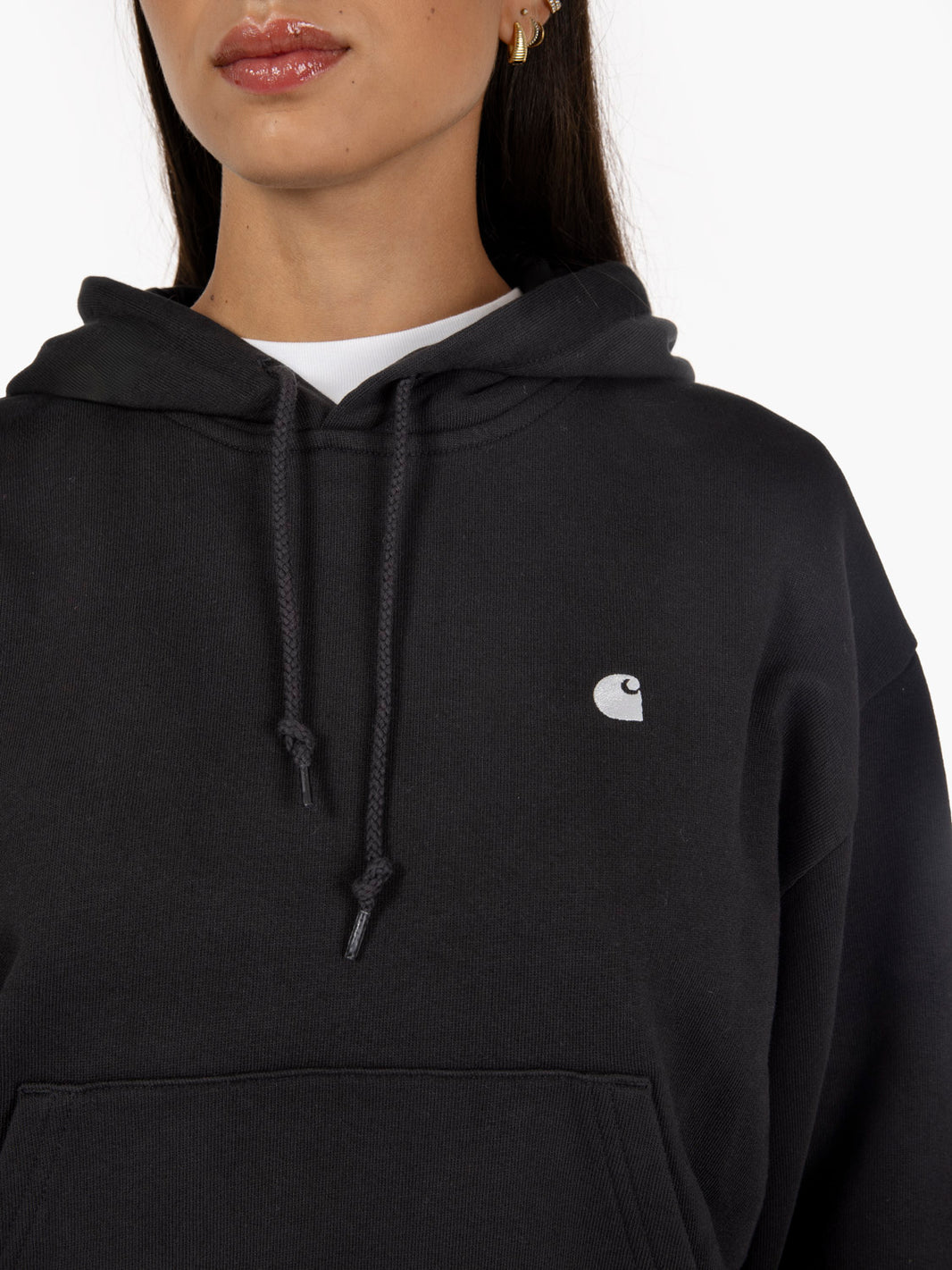 W' Hooded Casey sweatshirt black / silver 