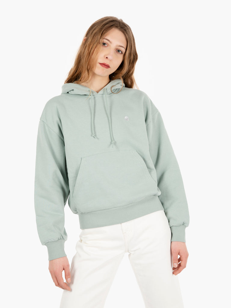 Carhartt WIP - W' Hooded Casey Sweatshirt Frosted Green / Silver