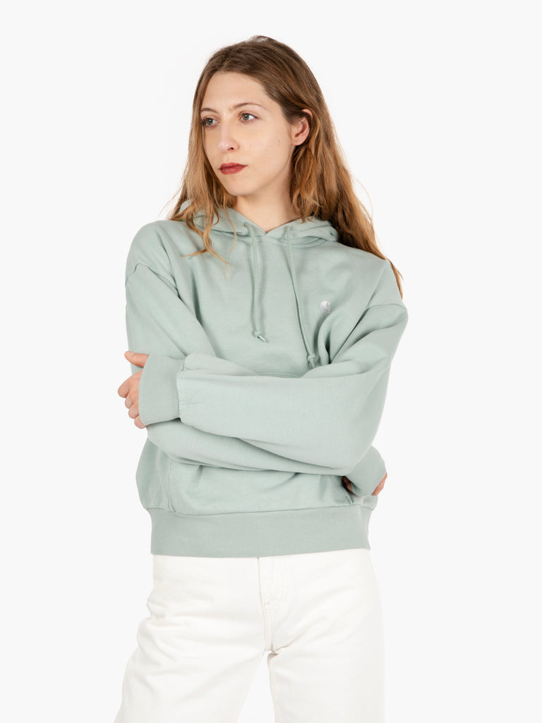 Carhartt WIP - W' Hooded Casey Sweatshirt Frosted Green / Silver