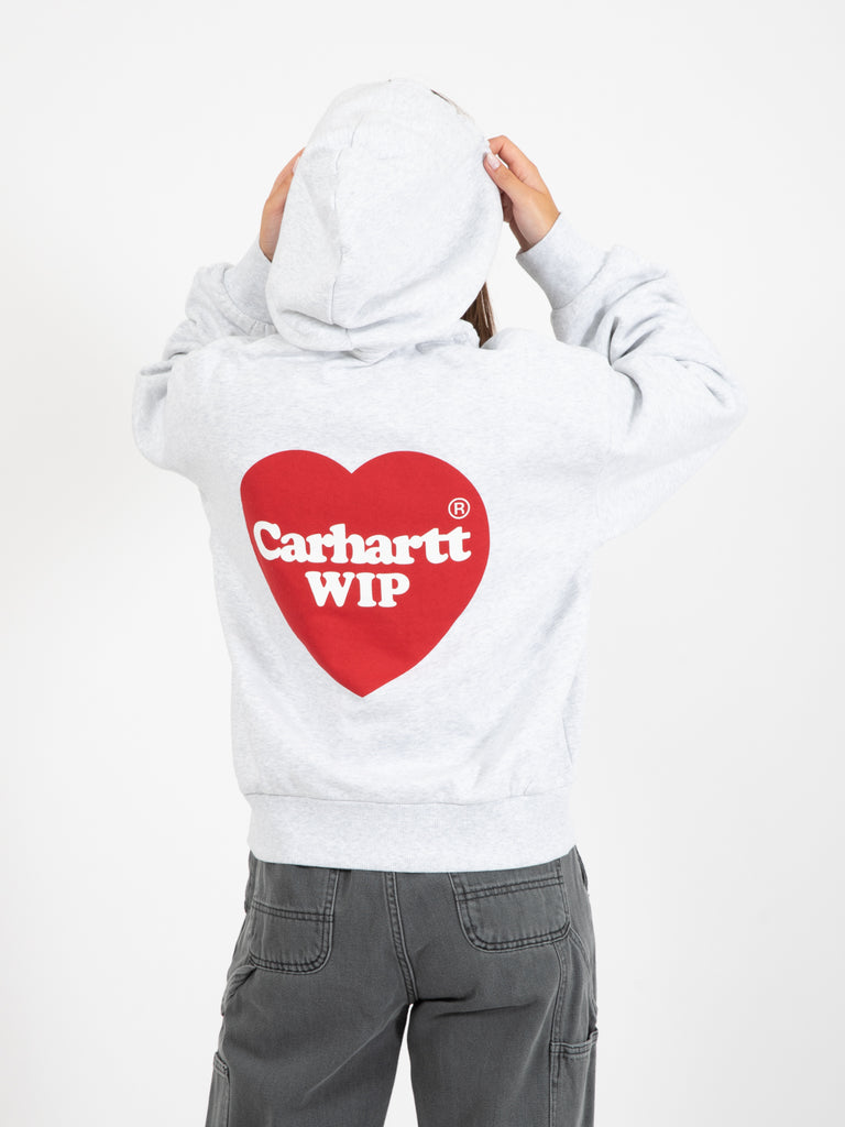 Carhartt WIP - W' hooded heart sweat ash heather