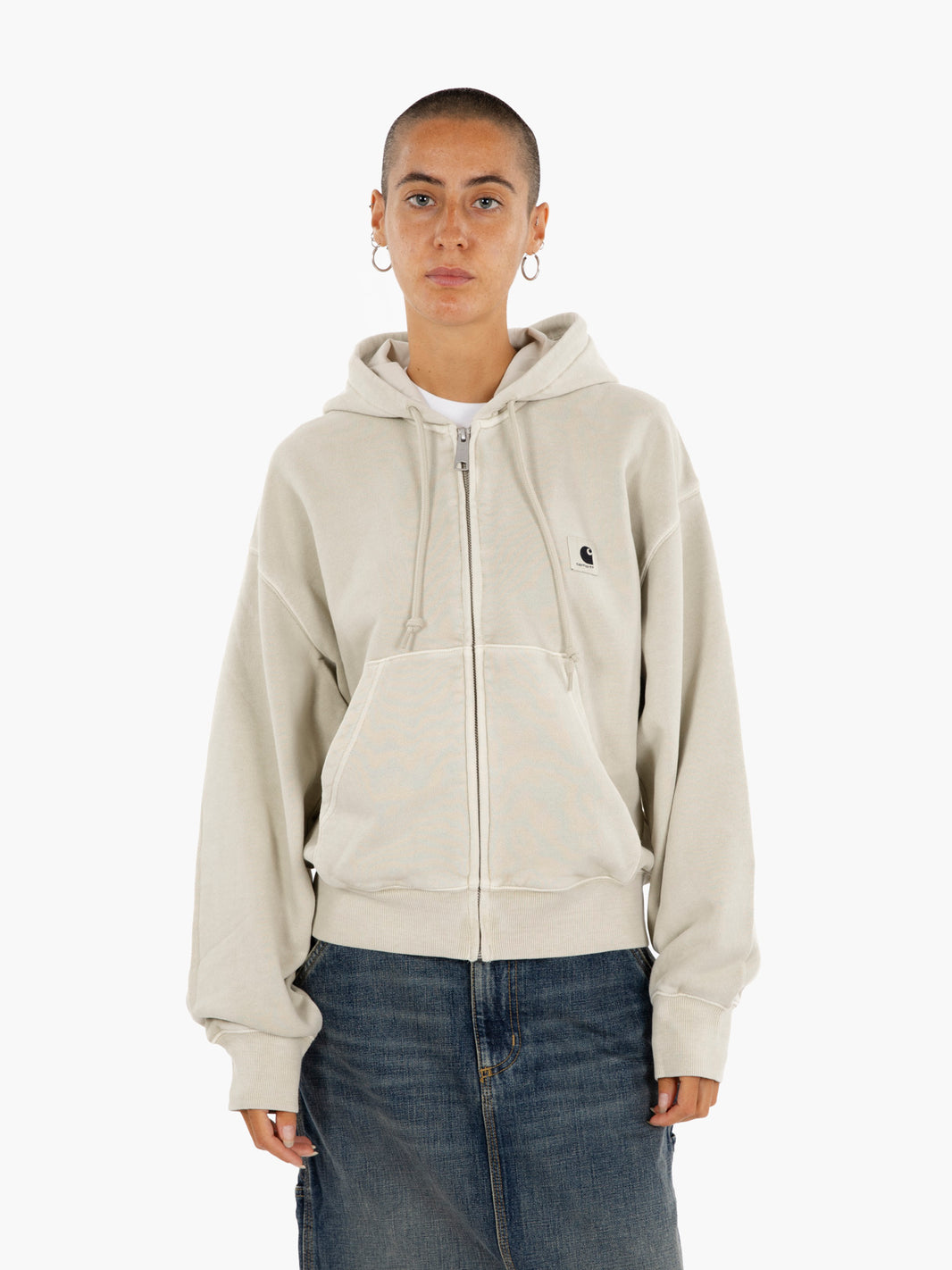 W' Hooded Nelson jacket fleur de sel