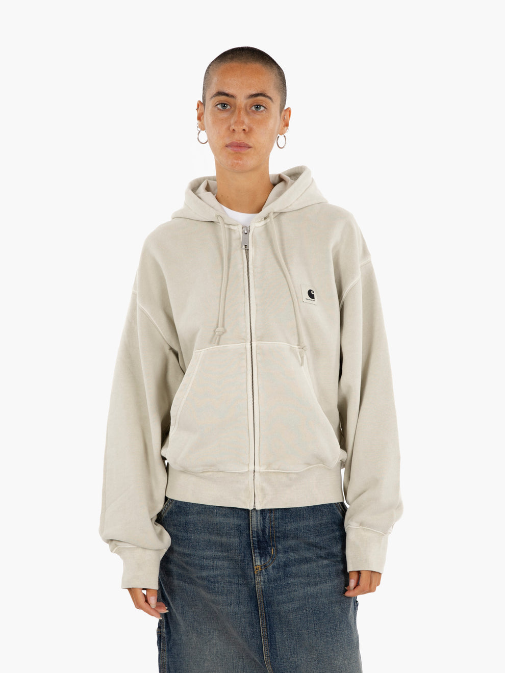 W' Hooded Nelson jacket fleur de sel