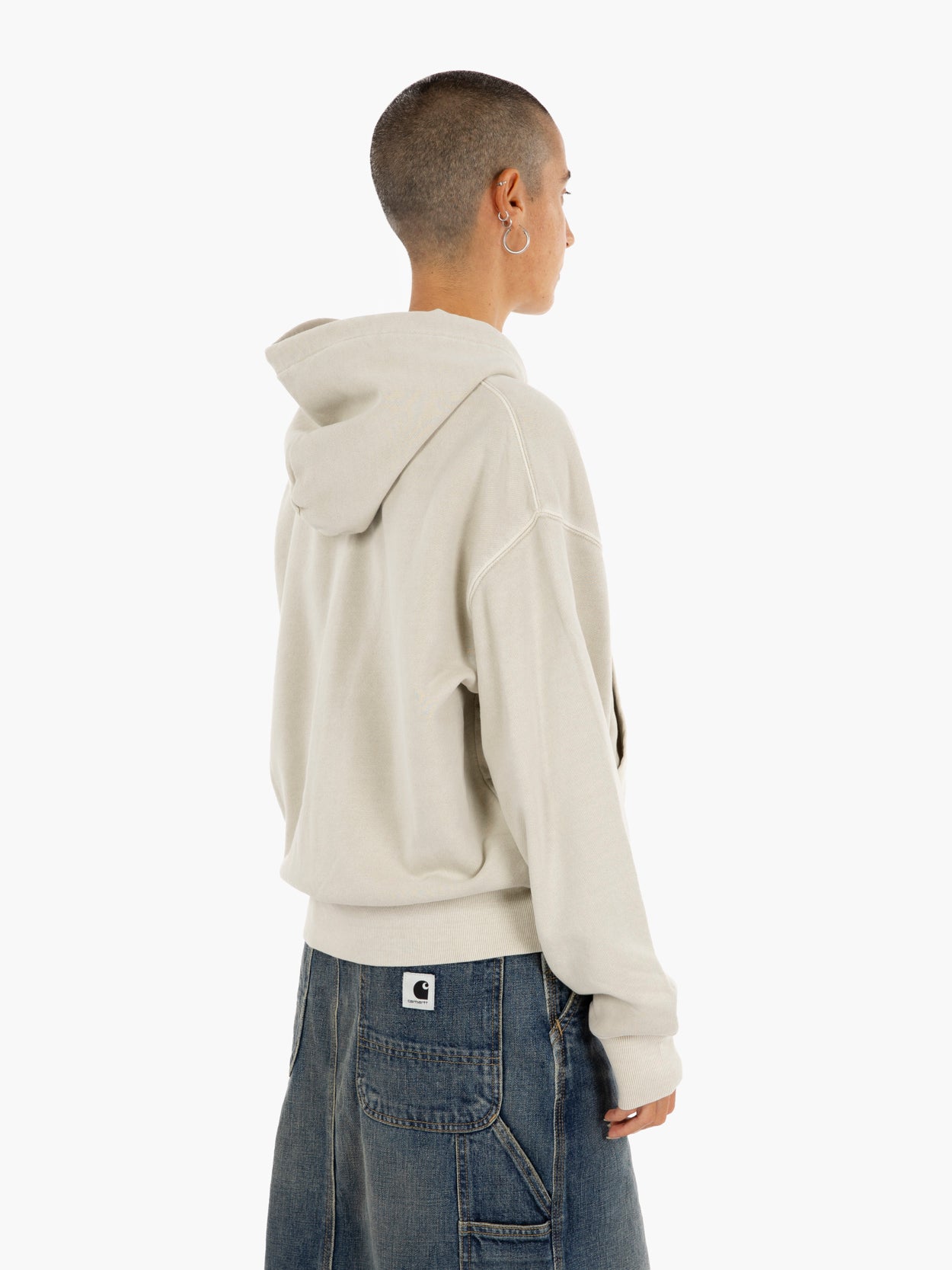 W' Hooded Nelson jacket fleur de sel