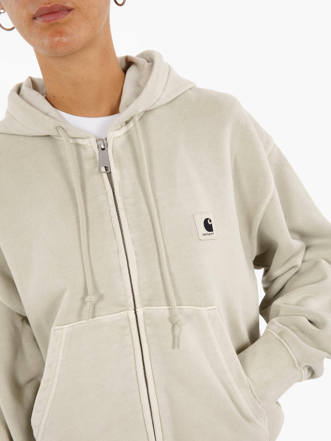 W' Hooded Nelson jacket fleur de sel
