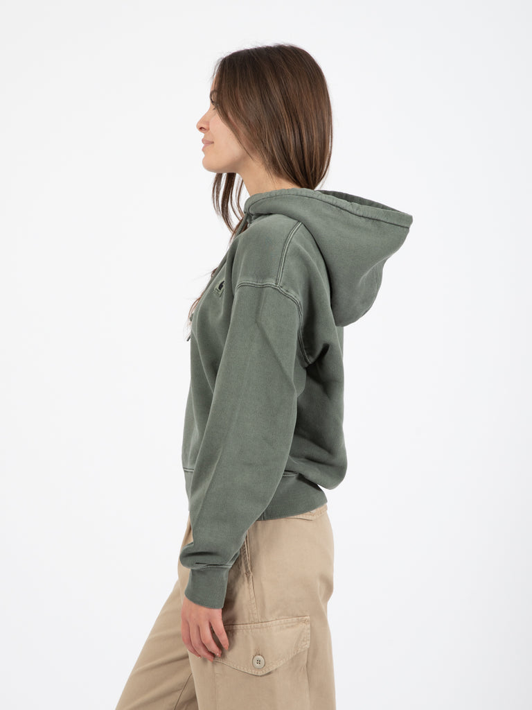 Carhartt WIP - W' Hooded Nelson Sweat Smoke green garment dyed