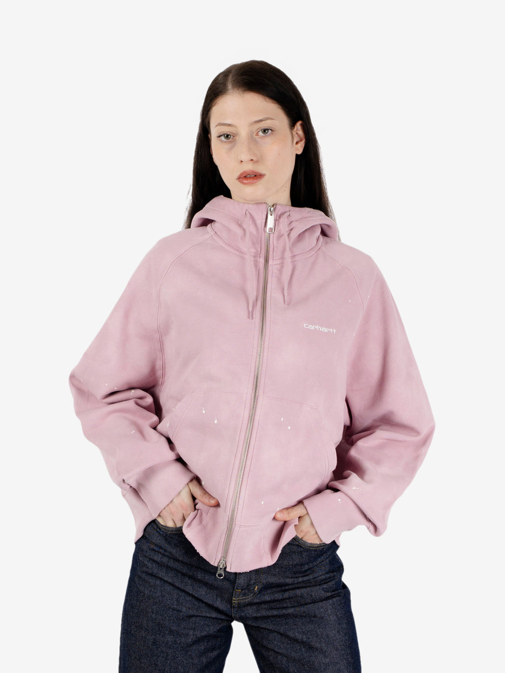 W' Hooded Painter jacket hortensia