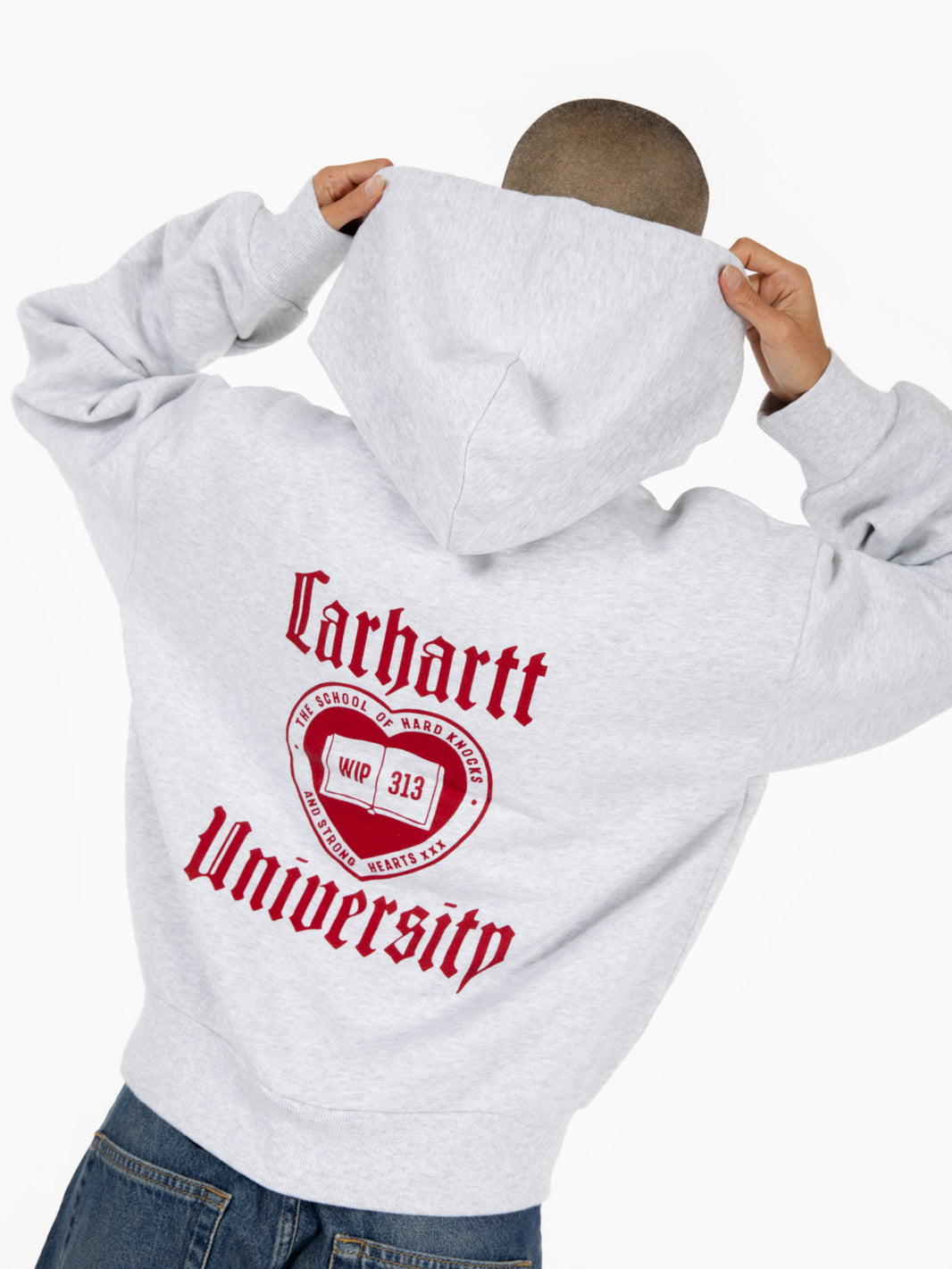 W' Hooded Schooling jacket ash heather