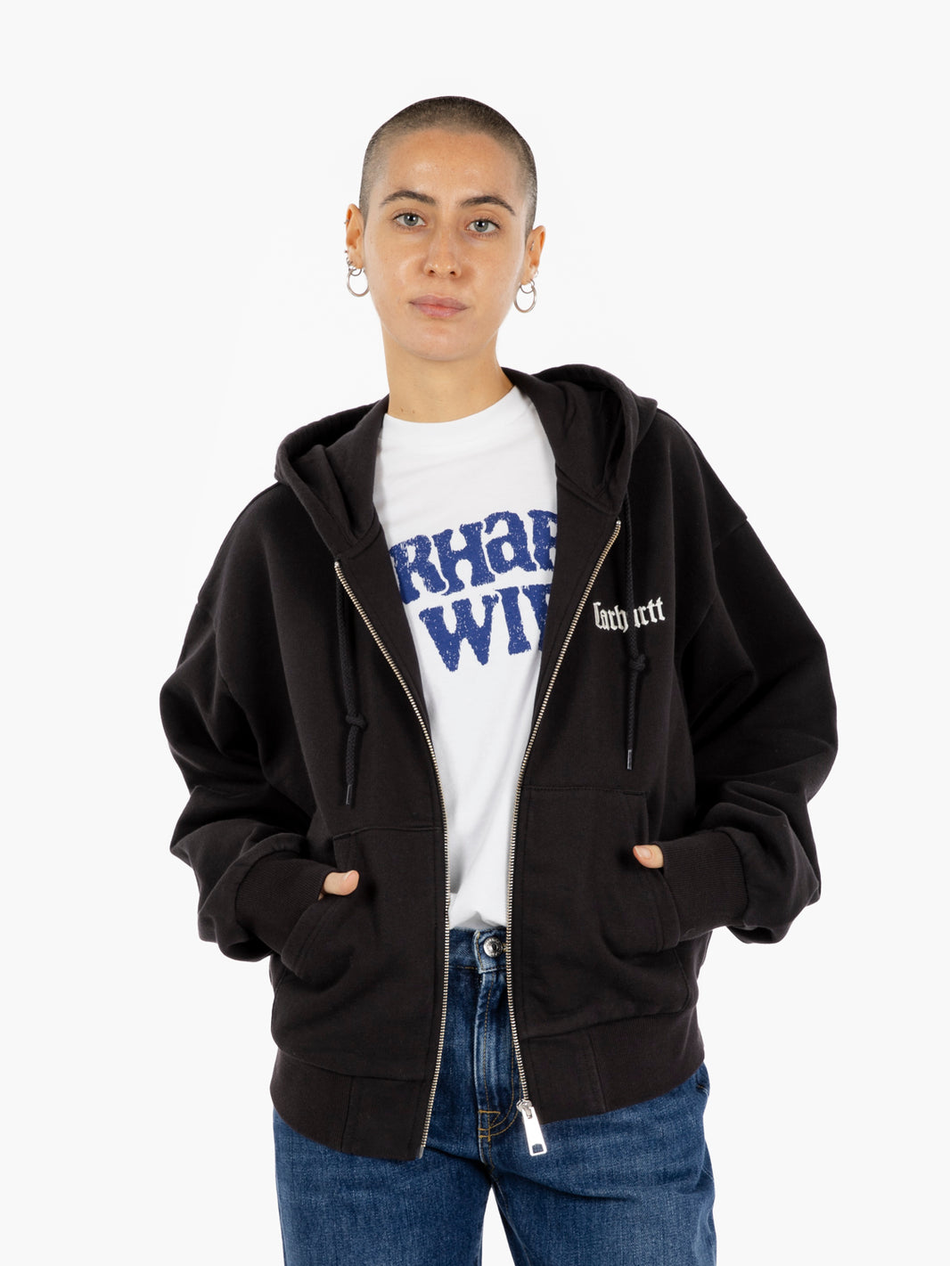 W' Hooded Schooling jacket black