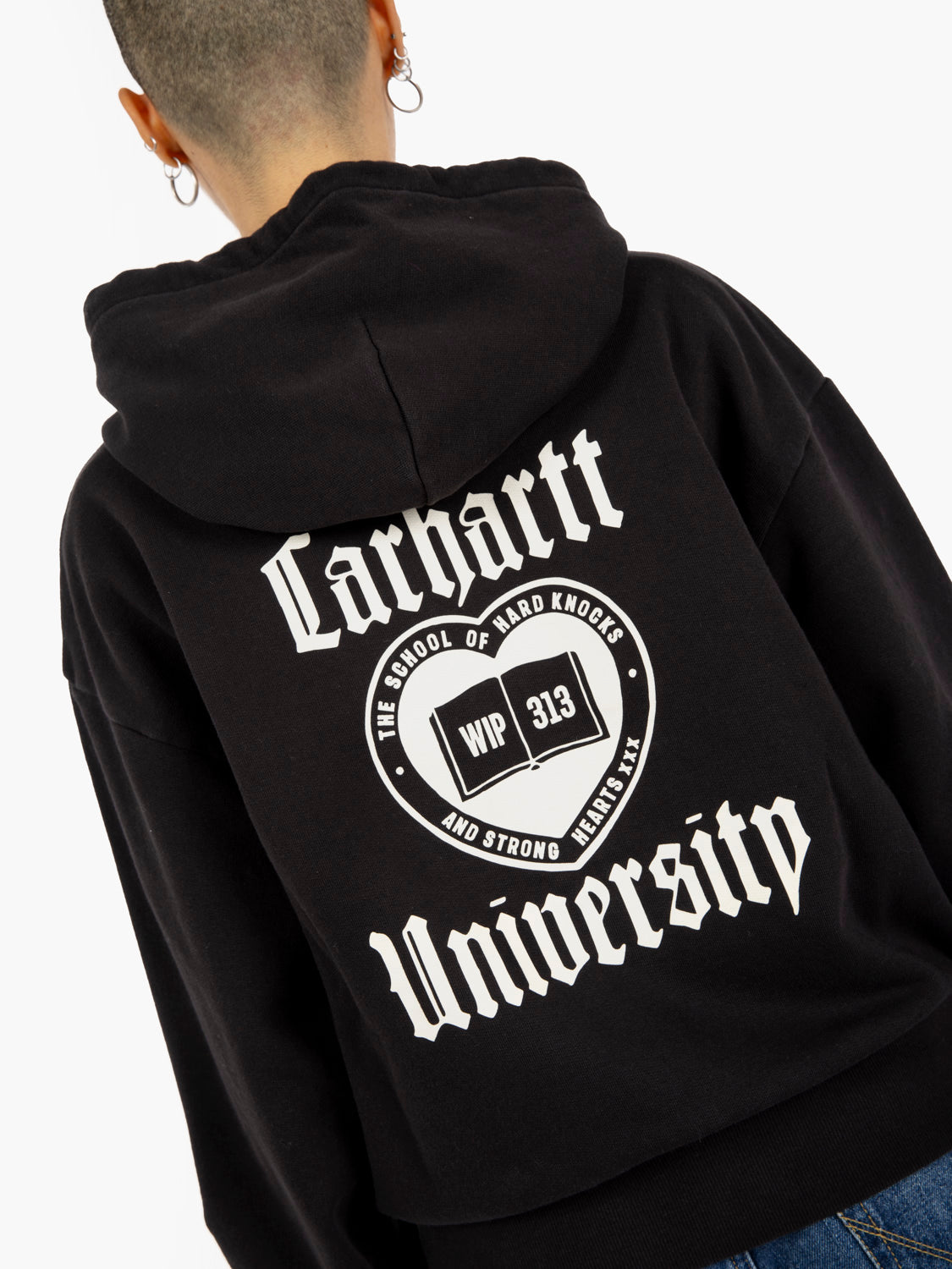 W' Hooded Schooling jacket black