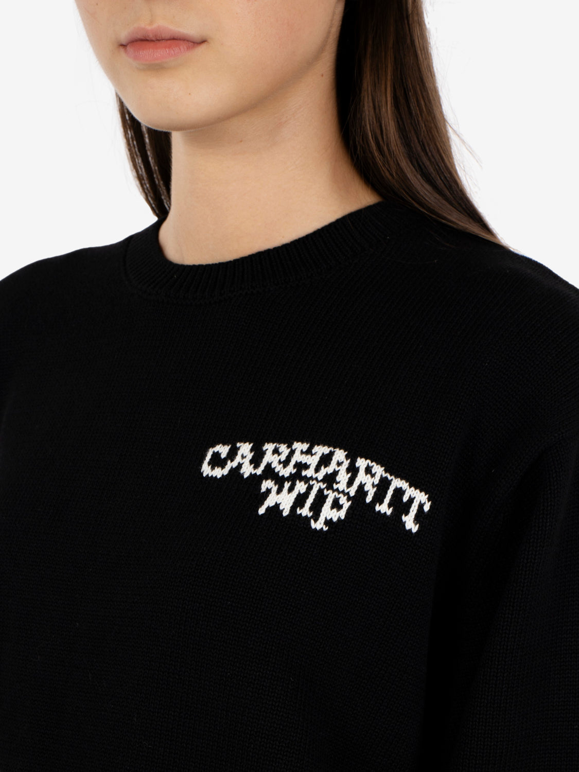 W' Hugging Cats Sweater black / wax