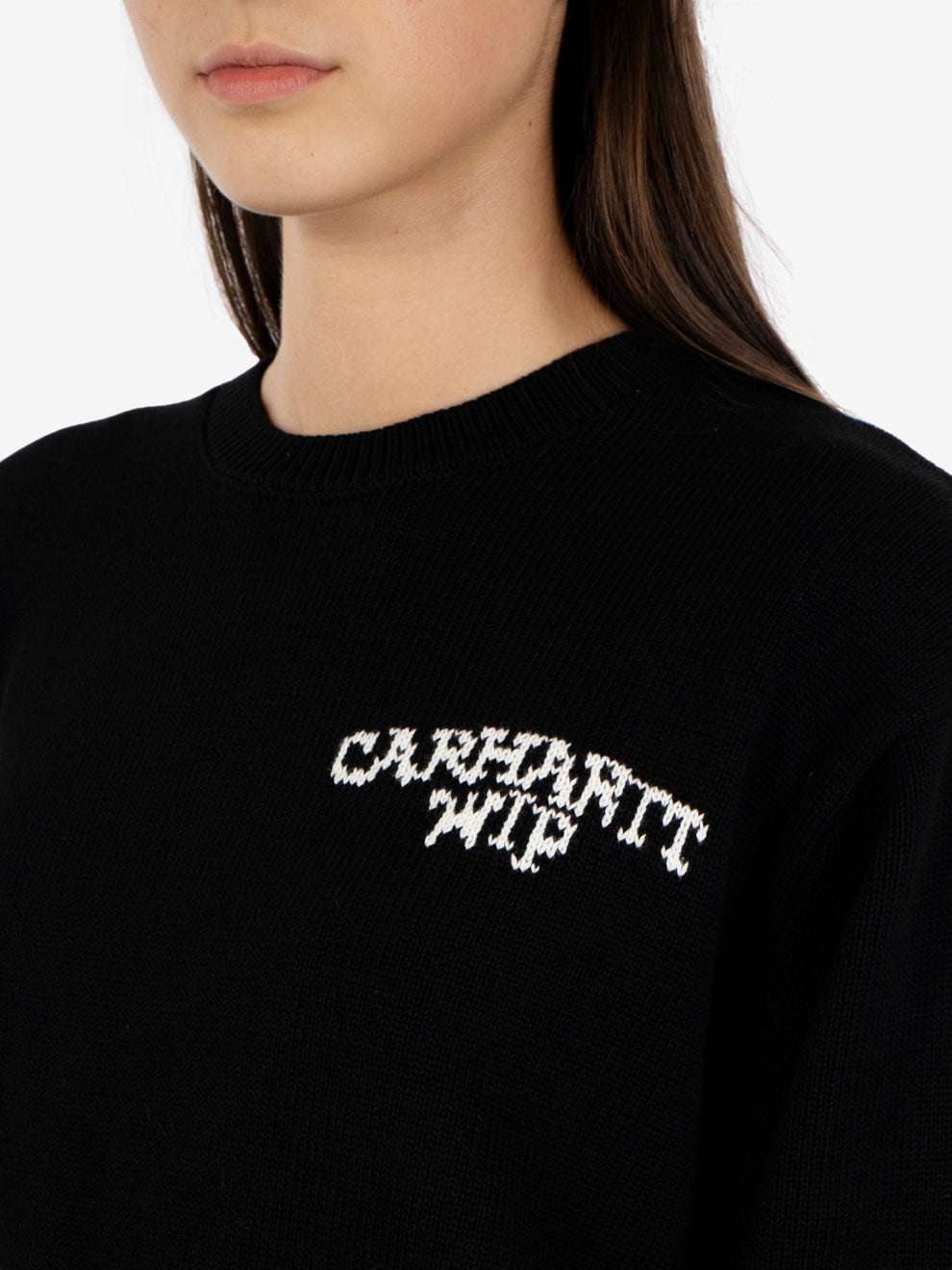 W' Hugging Cats Sweater black / wax