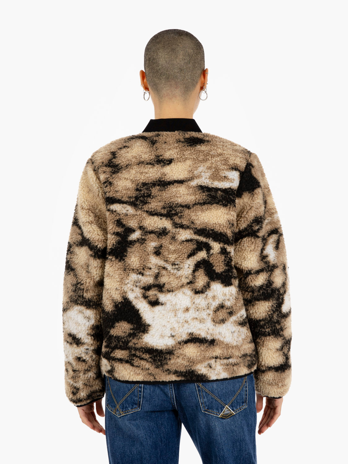 W' Janet liner wild dog jacquard / black