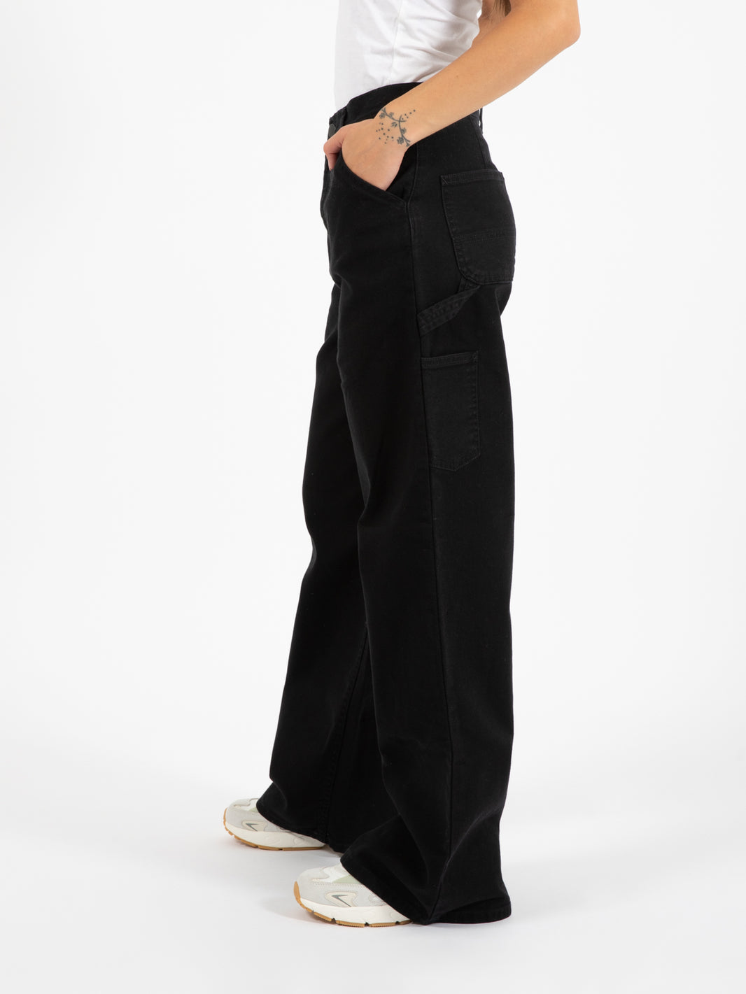 W' Jens Pant Black Stone Washed