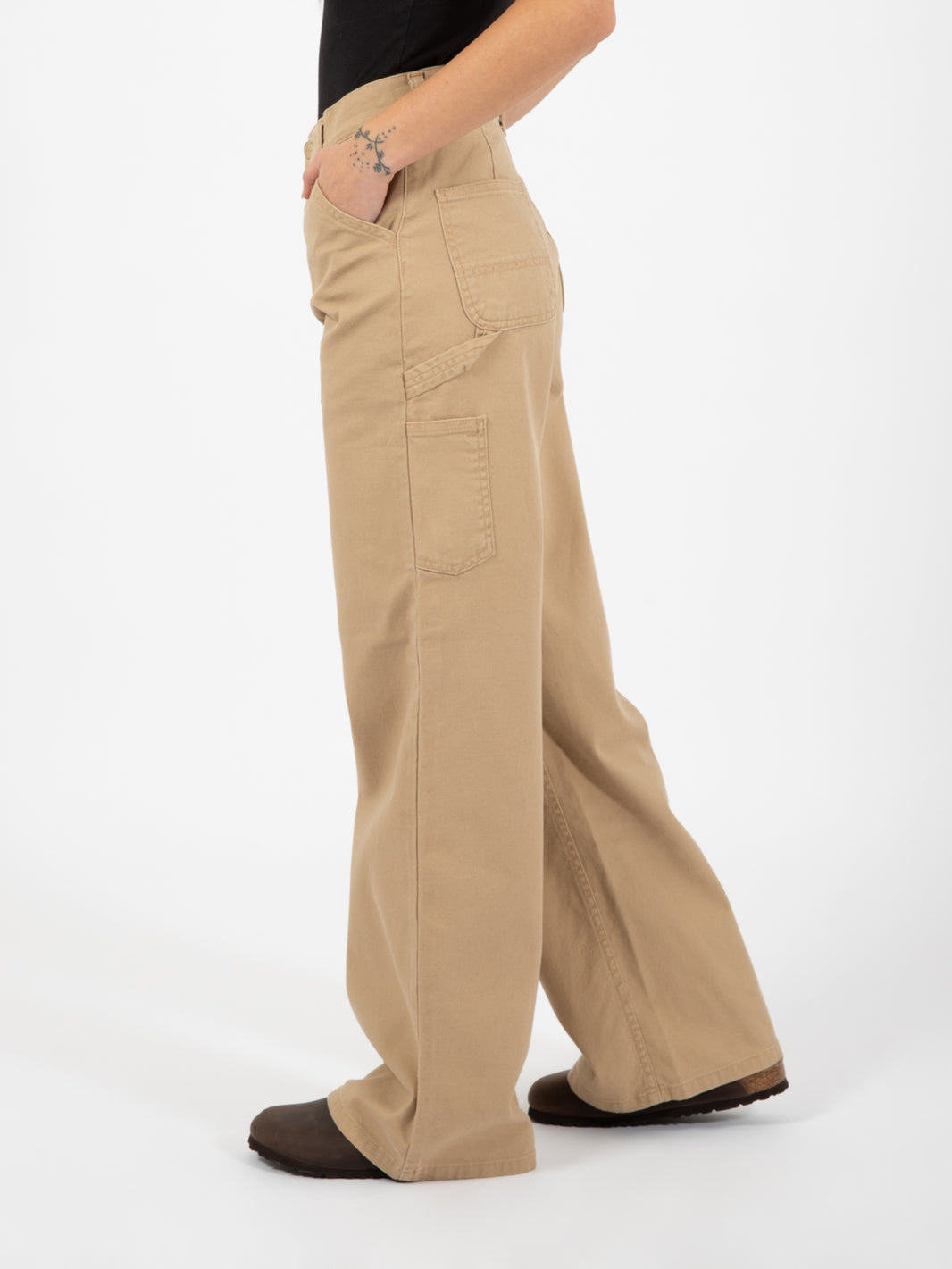 W' Jens Pant Dusty H brown stone washed