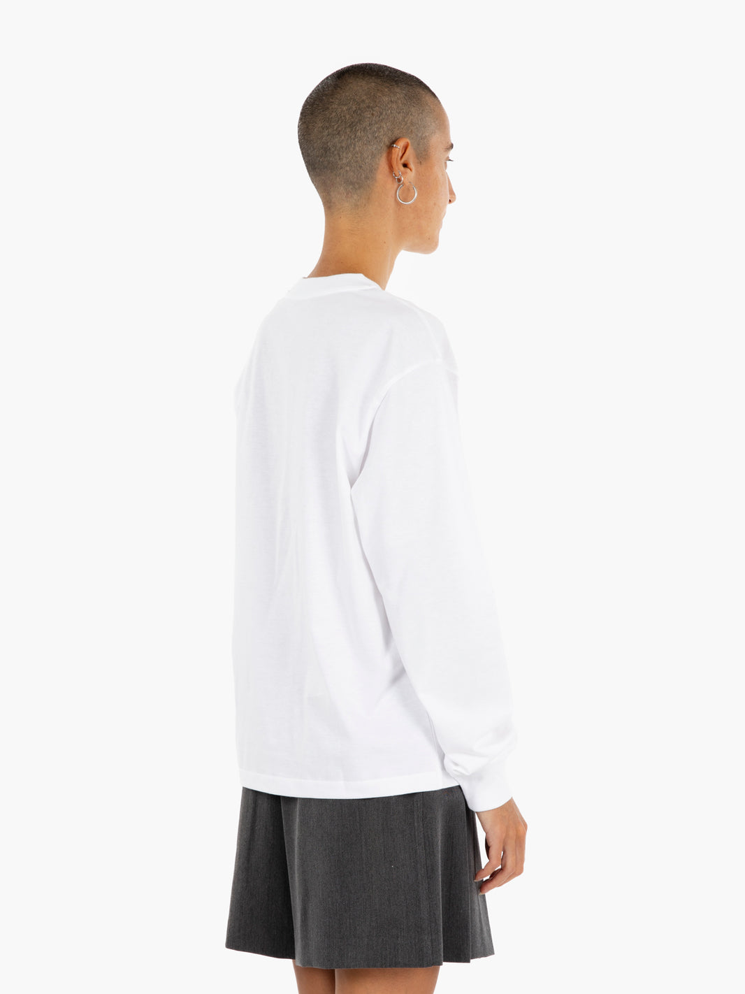 W' L/S Heart Patch T-shirt white / red 
