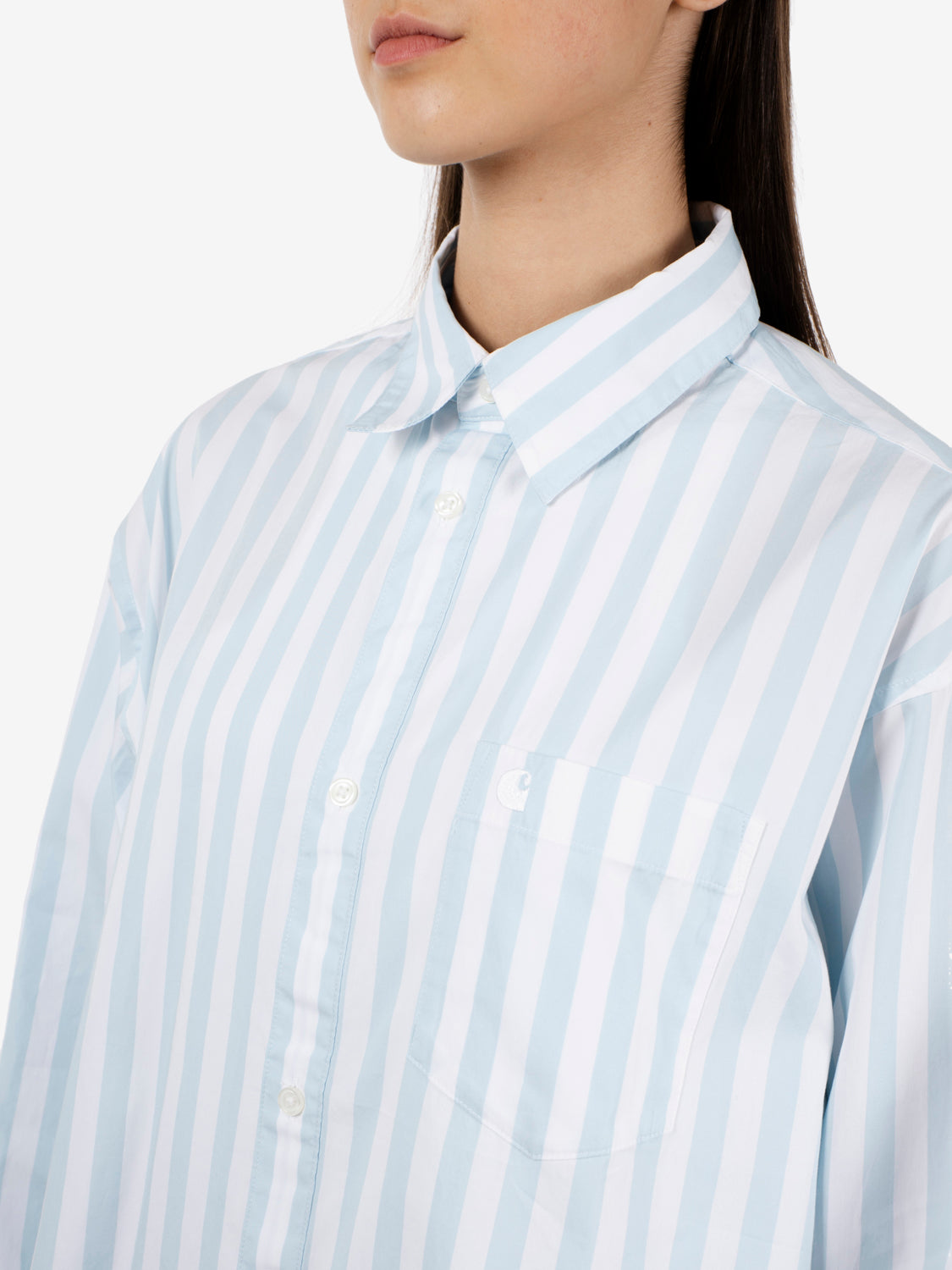 W' L/S Royce Shirt icaria / white