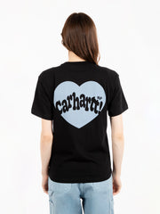 Carhartt WIP - W' S/S Amour t-shirt black / misty sky