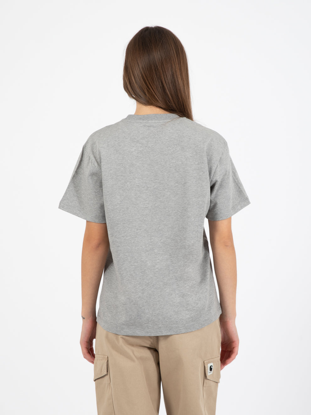 W' S/S Bubbles T-shirt Grey Heather / Cassis