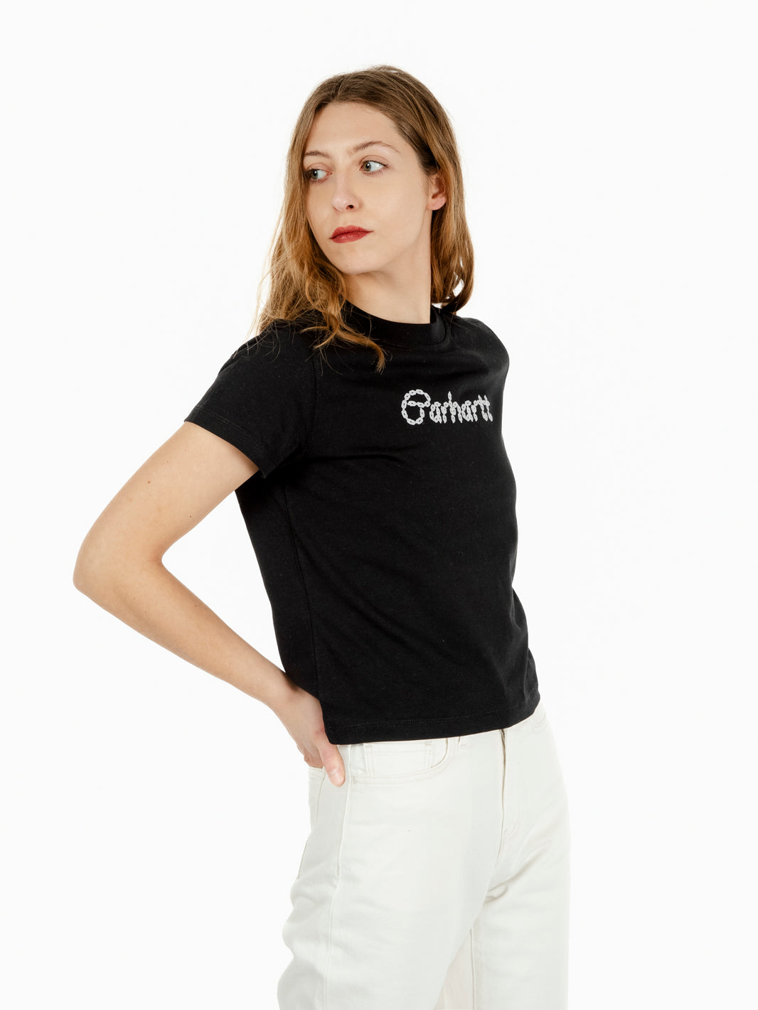 W S/S Chained t-shirt black / white